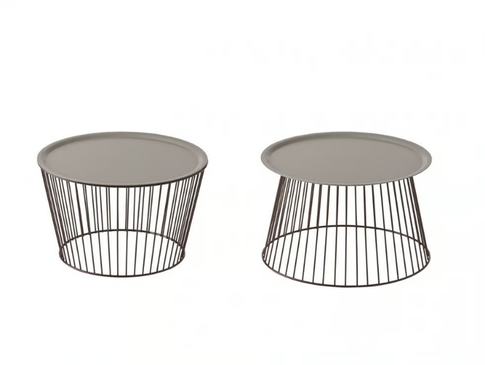 NOODLE - Round steel coffee table _ Et al.